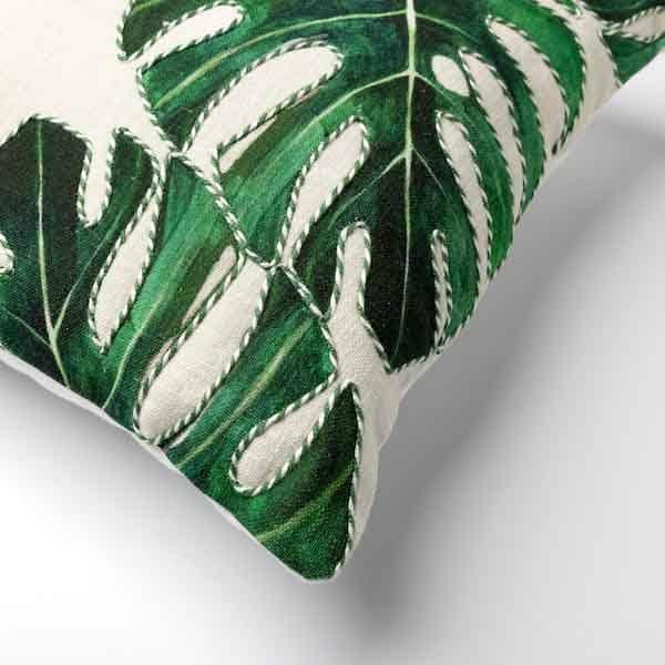 Kussen Leafy snow white 45x45cm - Image 3